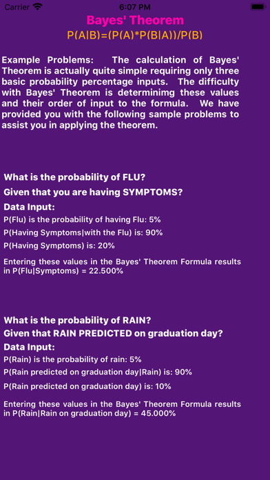 Screenshot #3 pour Bayes' Theorem Calculator