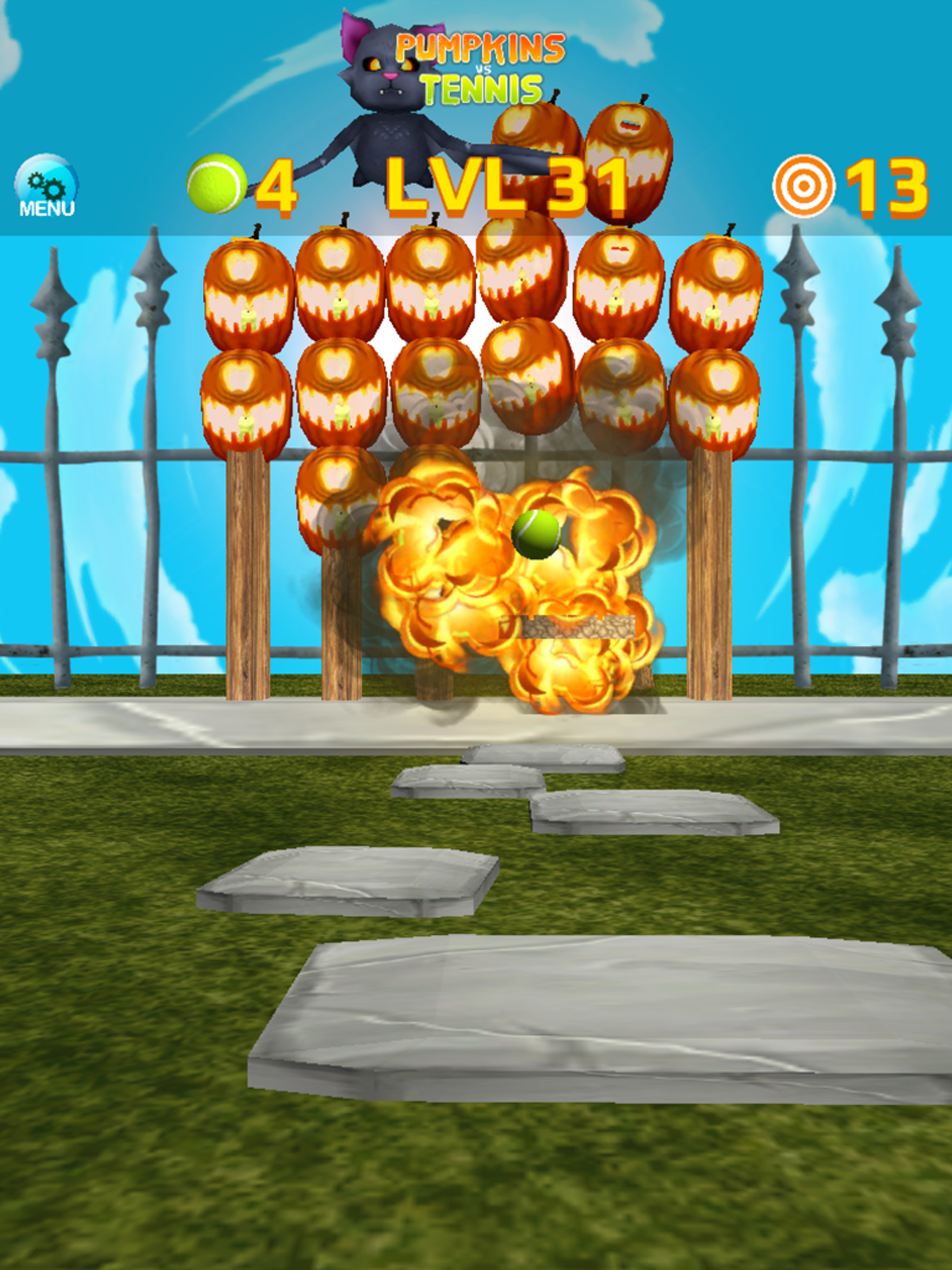 Ball Tossing Pumpkin vs Tennis screenshot 16