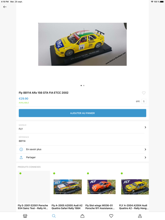 SlotCar Shop iPad screenshot