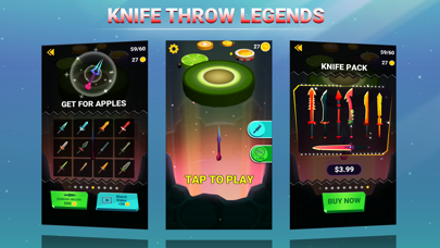 Screenshot #1 pour Knife Throw 3D Legend
