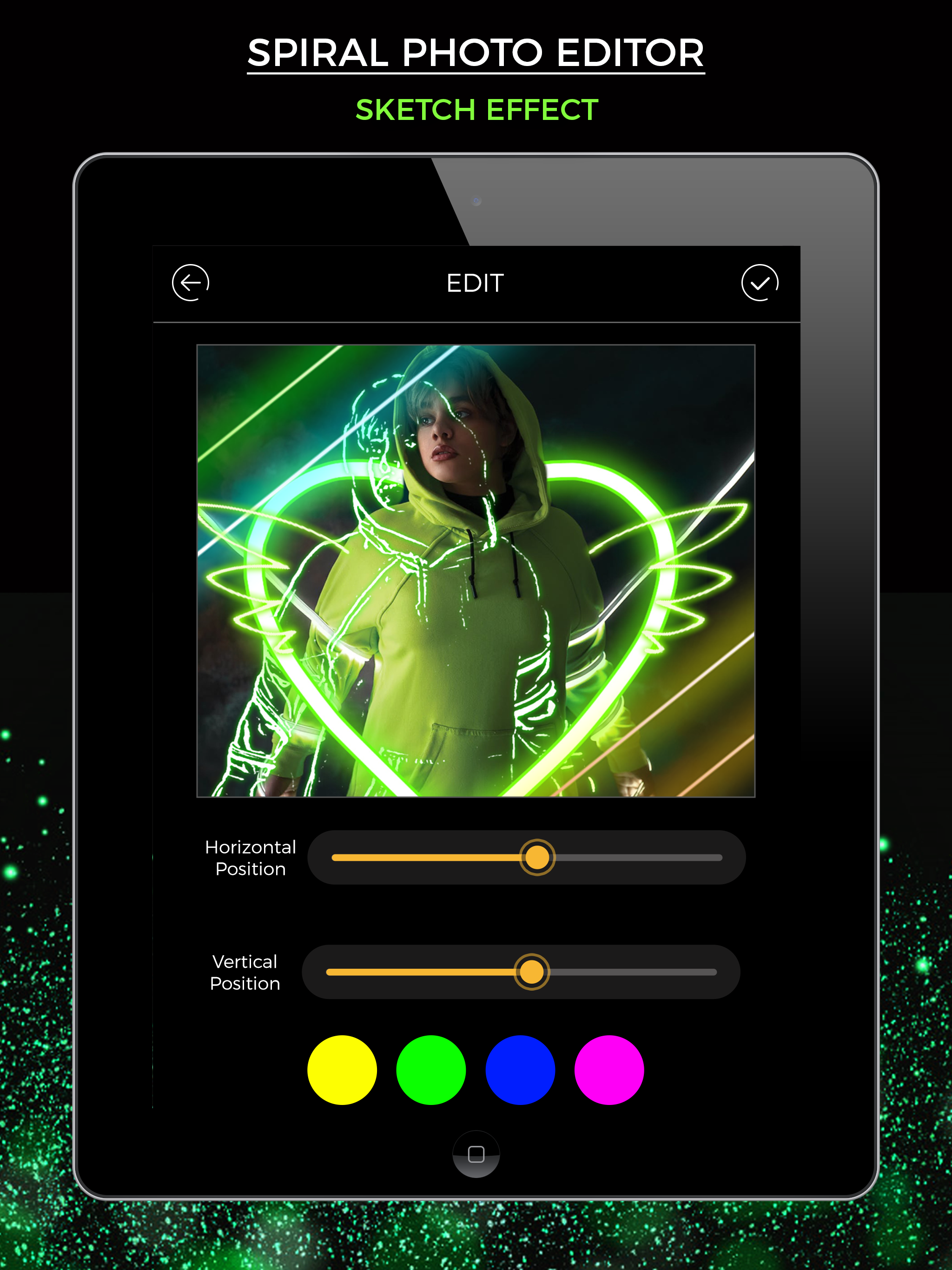 Neon Photo Editor - No Crop