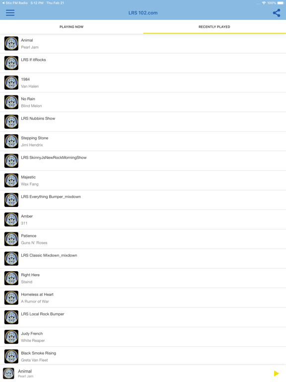 LRS 102.com iPad screenshot 2 - Music app