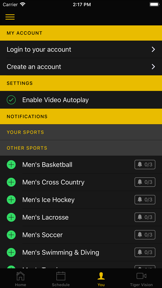 Colorado College Tigers screenshot
