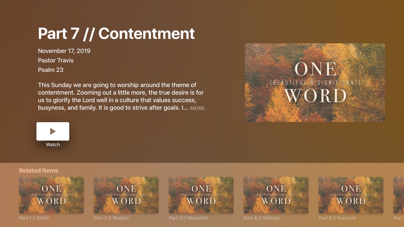 Apple TV screenshot