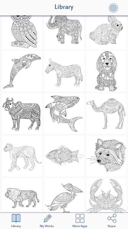 64 Coloring Pages Patterns Animals  Best Free