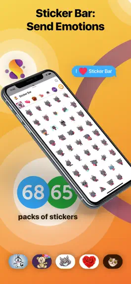 Game screenshot Sticker Bar: Send Еmotions! apk