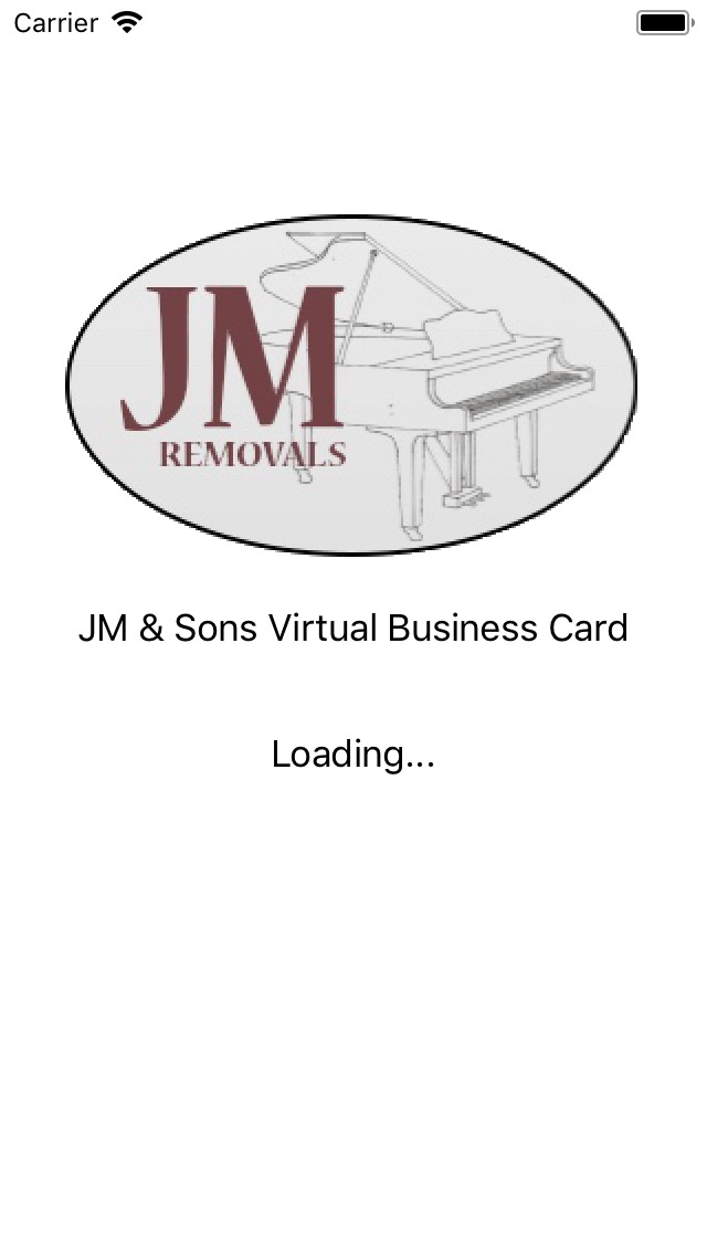 JM and Sons Piano Movers VB Card