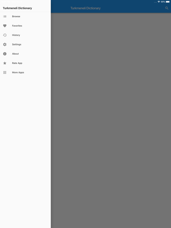 Turkmeneli Dictionary iPad screenshot 4 - Book app