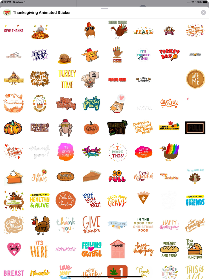Thanksgiving Animated Sticker