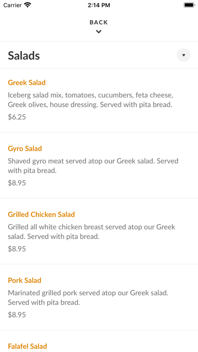 Dasks Greek Grill Screenshot
