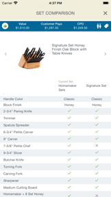 Cutco Orders screenshot