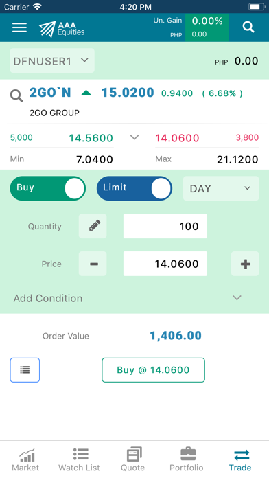 AAA Equities iPhone screenshot 8 - Finance app