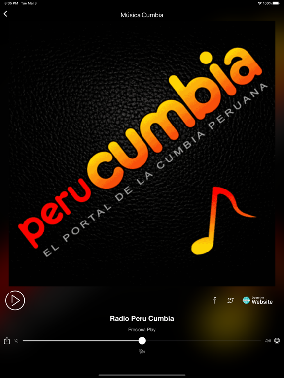 Música Cumbia Radios iPad screenshot 6 - Music app