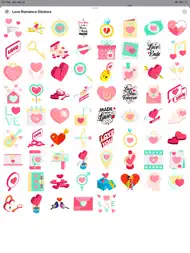 Love Romance - Adult Stickers ipad bilder 1