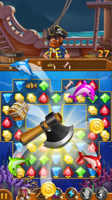Jewels Ocean: Match3 Puzzle Screenshot