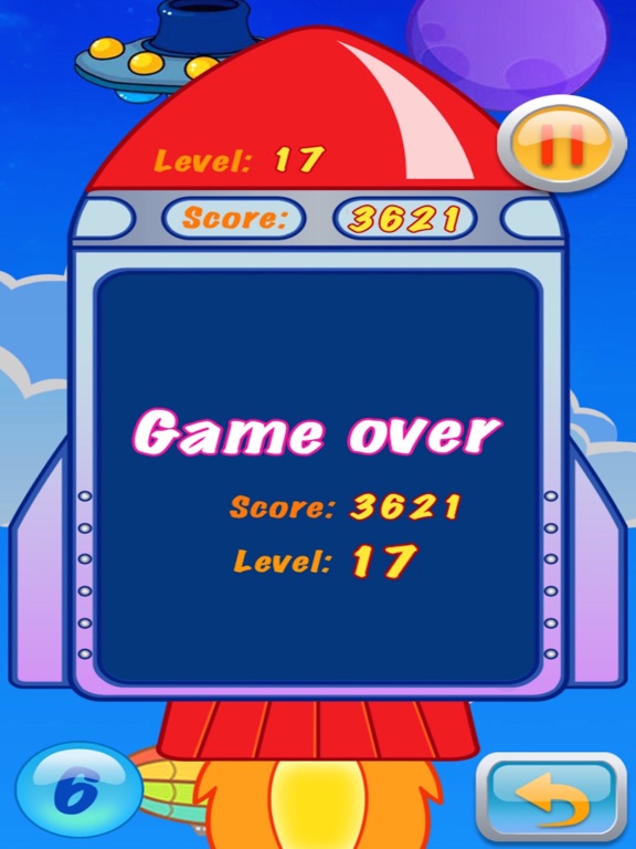 Math Number Bubble Rocket Game iPad screenshot 5 - Education app