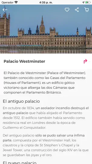 Captura de pantalla de Guía De Londres Civitatis.com en iPhone 9
