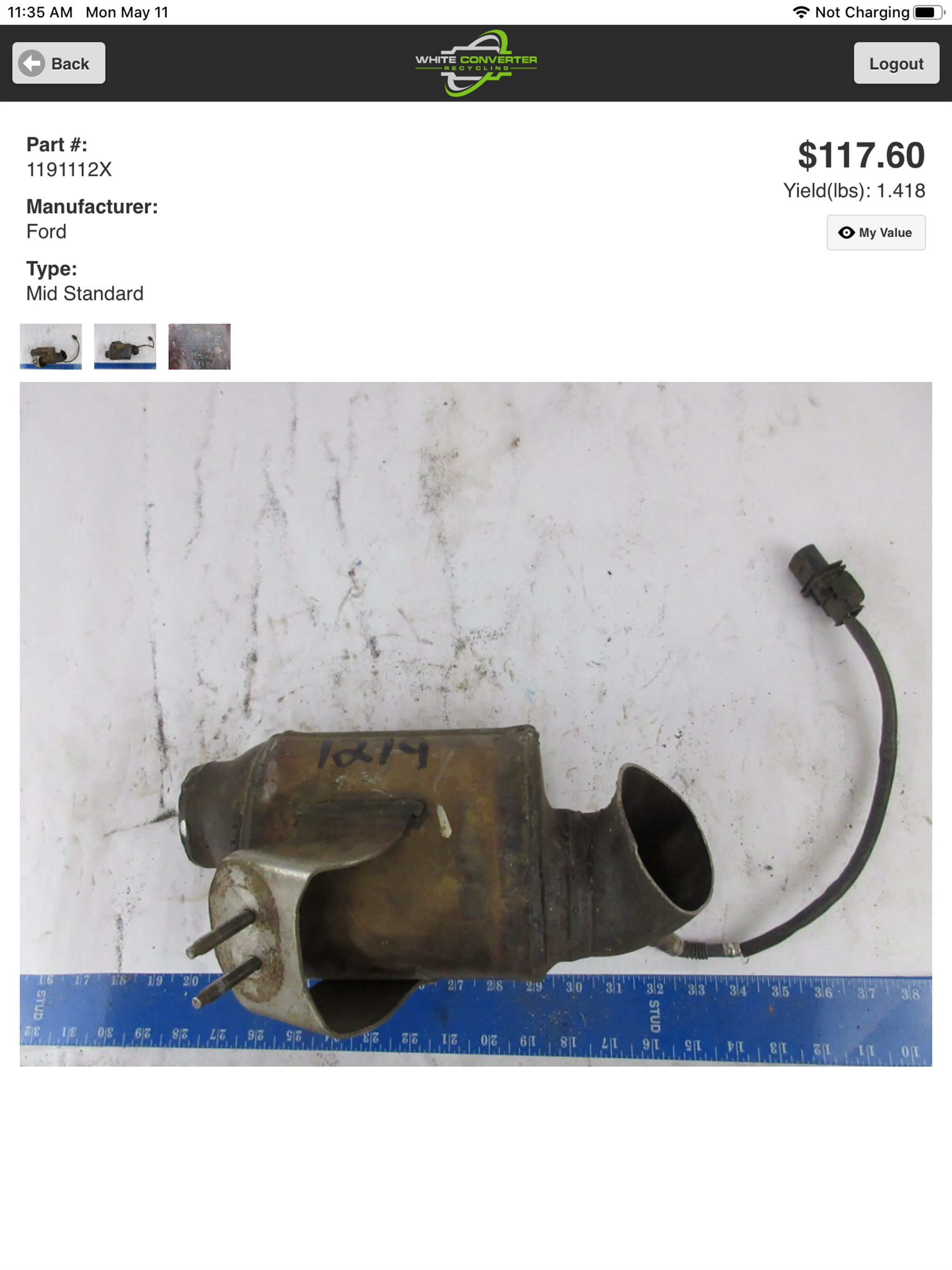 White Converter Recycling