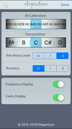 Elegantune Chromatic Tuner Pro screenshot 3