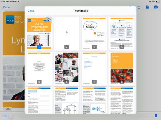NCCN Patient Guides for Cancer iPad screenshot 8 - Medical app