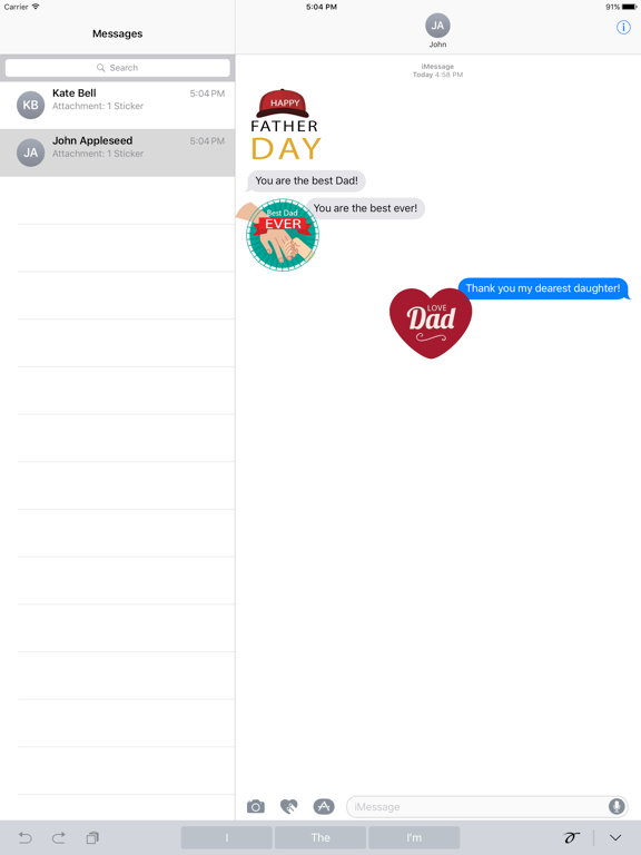 Screenshot #3 for Happy Father's Day Sticker