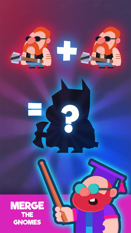#1. Merge Gnomes - Level Up (iOS) 由: Rhino Games LLC