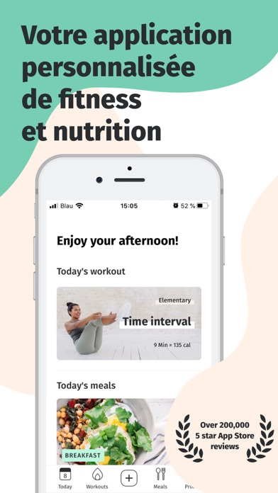 Screenshot #1 pour 8fit : Fitness & Nutrition