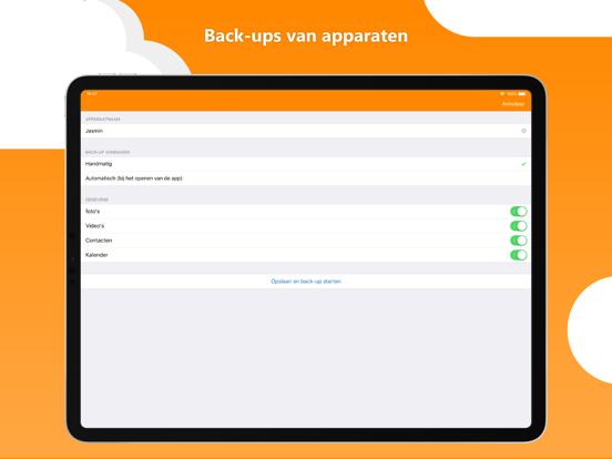 HiDrive iPad app afbeelding 6