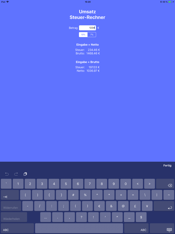 19% iPad screenshot