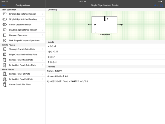 Screenshot #4 pour Stress Intensity Factors Pro