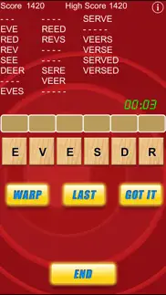 word warp - a word puzzle game iphone screenshot 4