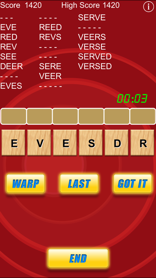 #4. Word Warp - A Word Puzzle Game (iOS) 由: MobilityWare