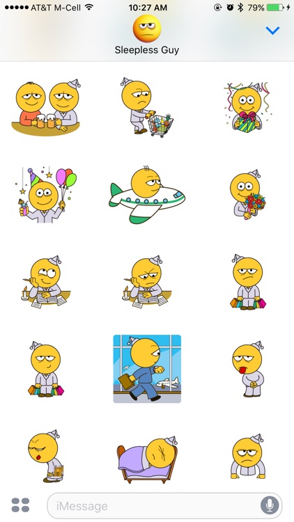 Sleepless Guy Stickers