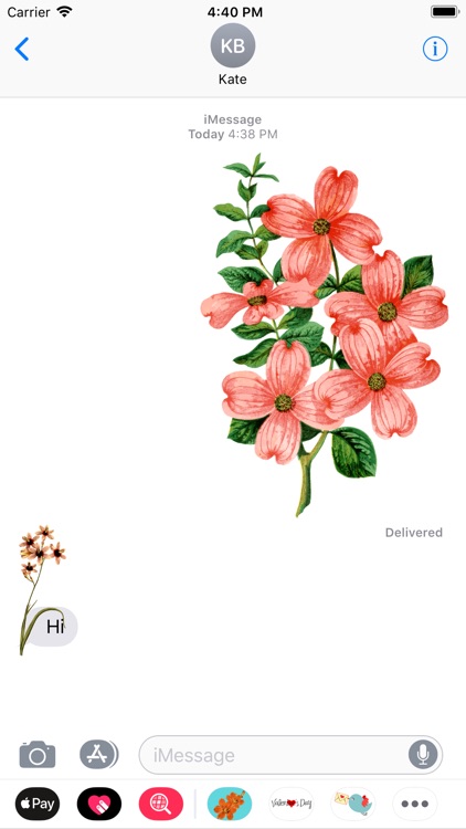 Blossoms. The stickers