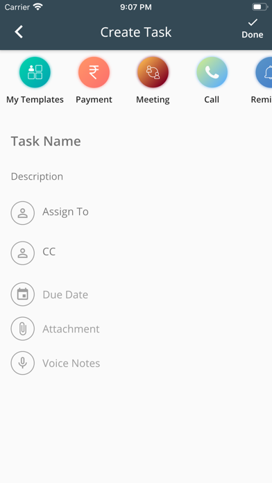 FollowUp Task Management Screenshot