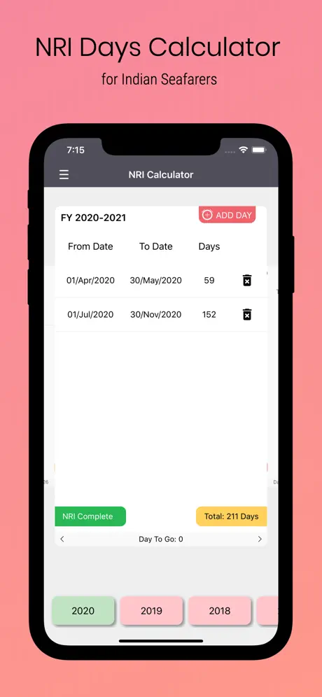 NRI Calculator (IND)