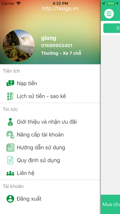 TaxiGo - Lái Xe Screenshot