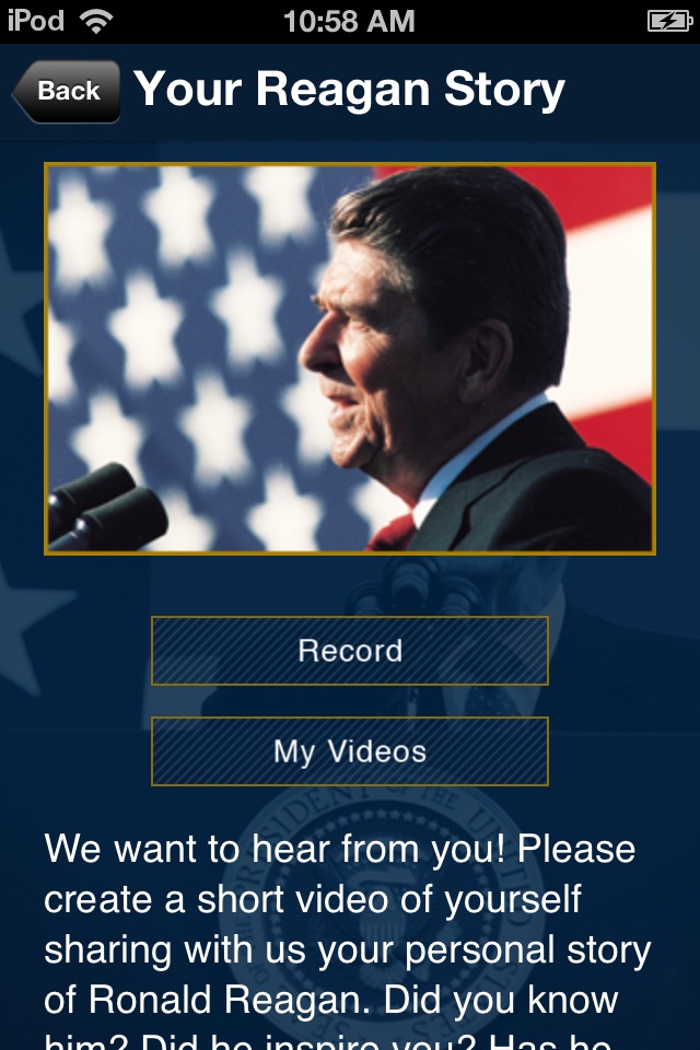 Ronald Reagan: Official App screenshot 3