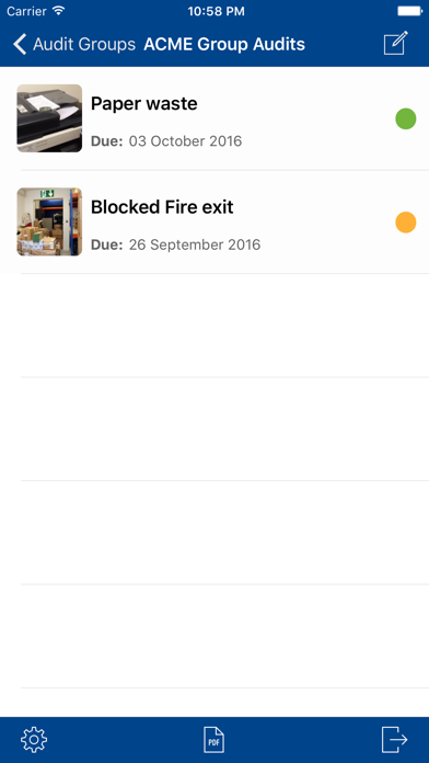 iAudit - Health & Safety Audit Screenshots