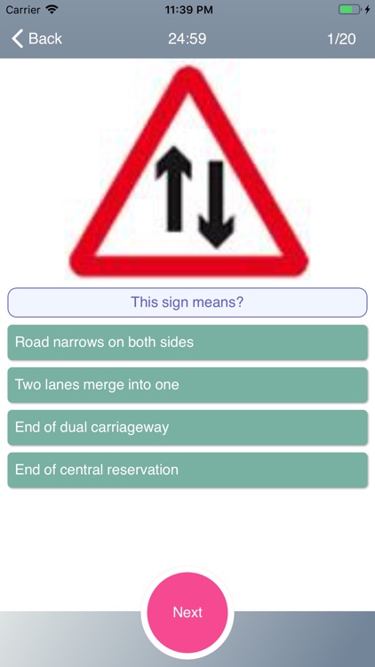 Road signs Theory Test