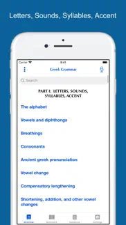 a greek grammar for colleges iphone screenshot 1