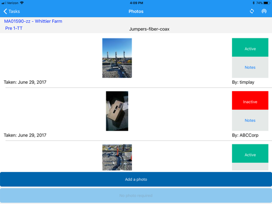 SweepVault Mobile Pics iPad screenshot