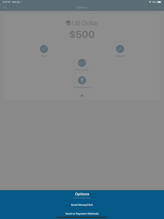 MoneyClick iPad screenshot 6 - Finance app