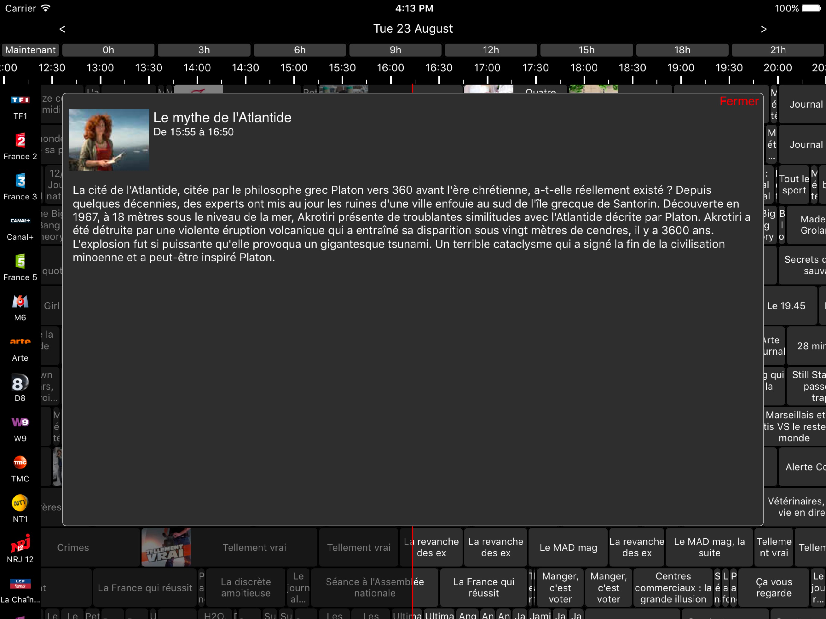 TV Guide for Freebox V6