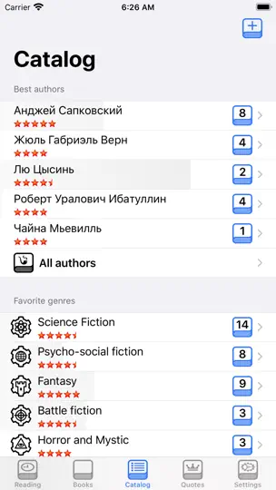 Captura de pantalla de ShortBook² en iPhone 7