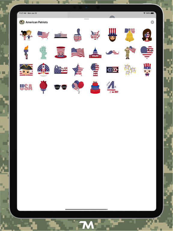 Screenshot #5 pour Américains Patriotes Emojis