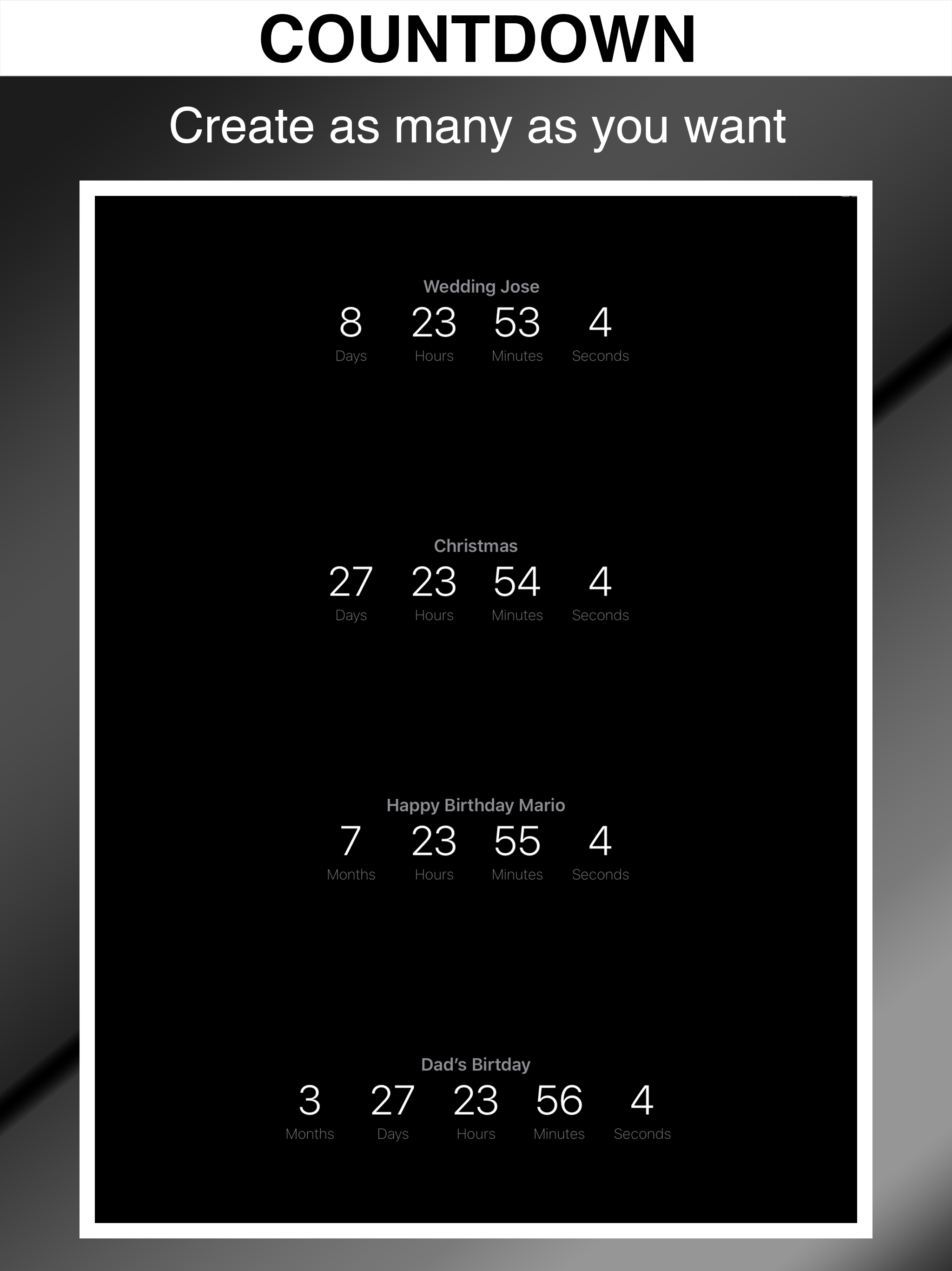 Countdown Timers ツ screenshot 9