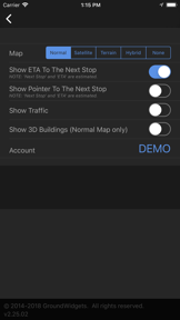 Gateway Global Shuttle Tracker screenshot