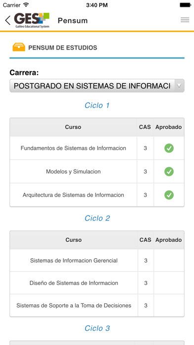 Universidad Galileo Screenshot