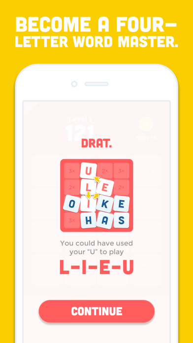 Swipe Four: 4-Letter Word Game screenshot 5